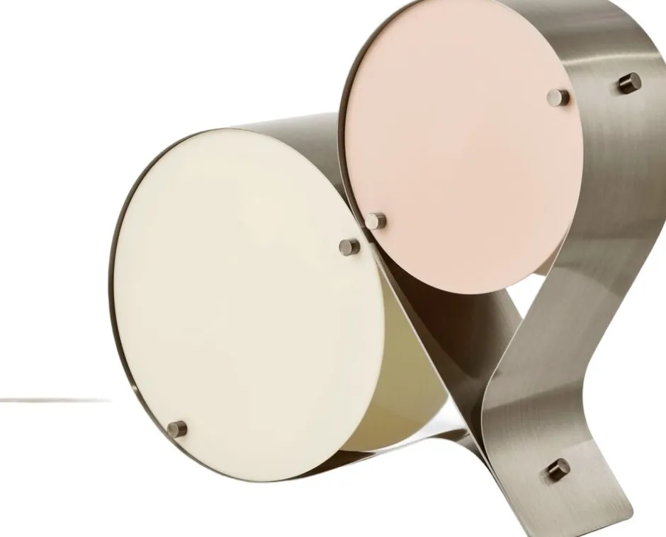 Bordlamper<Gubi Coppia Table Lamp, Steel, EU Base: Bronze Steel, Shade: Ivor