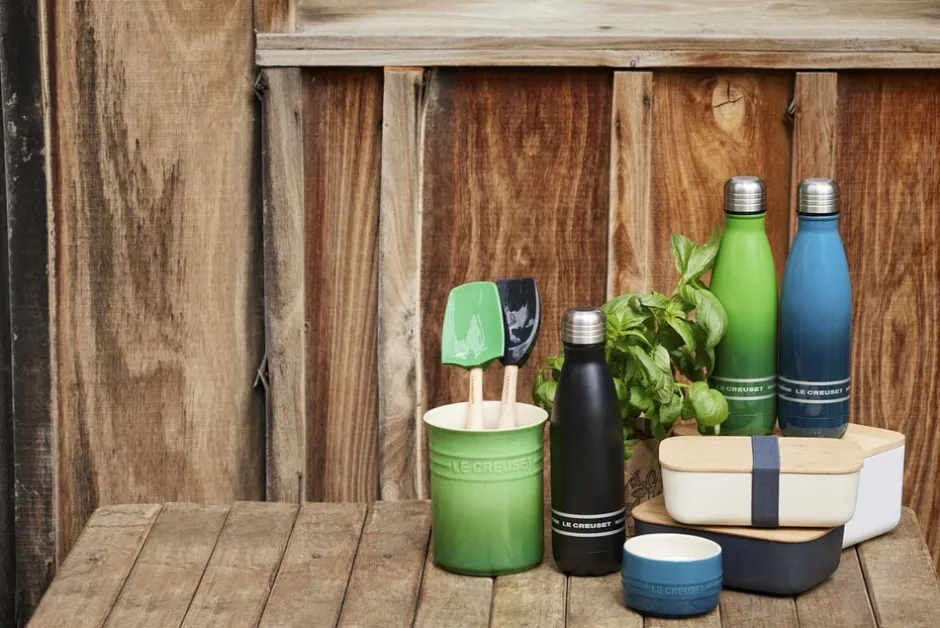 Køkkenartikler<Le Creuset Craft stor grydeske Bamboo Green