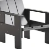 Møbler<Hay Crate Lounge Chair-Black water-base