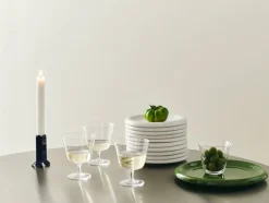 Glas<Hay Curve Stem Glass-Set of 2-Small-Clear