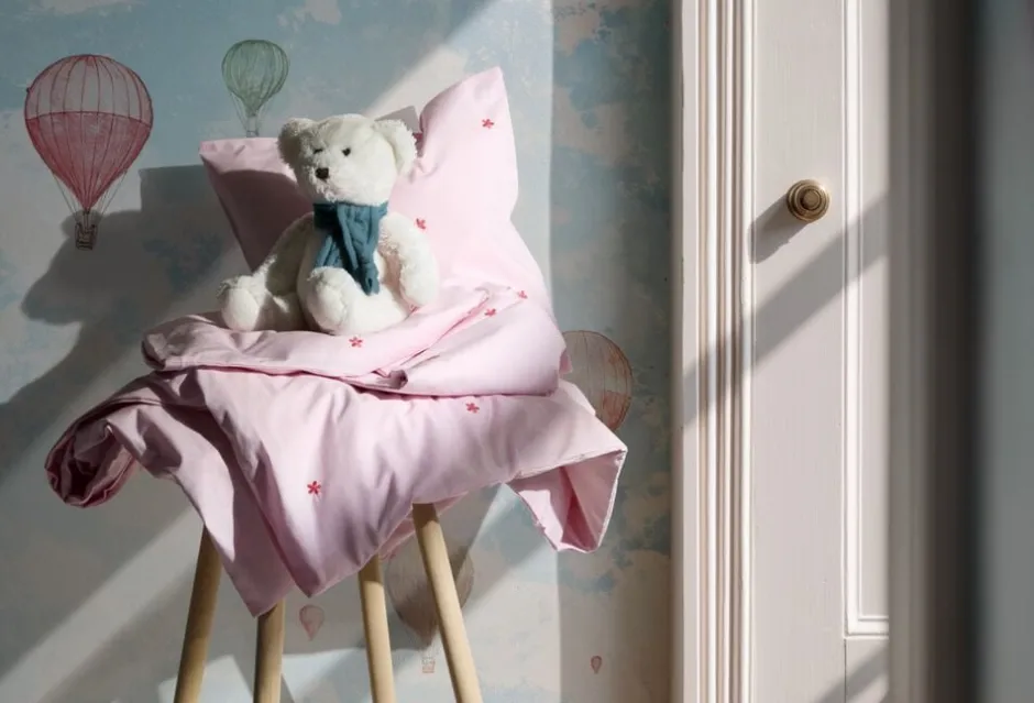 Sengetøj & Lagner<Juna Daisy Sengetøj Baby 70x100 cm pink/rød