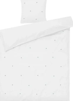 Sengetøj & Lagner<Juna Daisy Sengetøj 140x220 cm hvid/lys blå DK