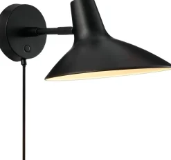 Væglamper<DFTP DARCI SHORT WALL E14 BLACK