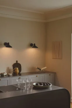 Væglamper<DFTP DARCI SHORT WALL E14 BLACK