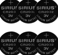 Elektronik|Elektriske Julelys<Sirius DecoPower CR2032, 6stk sæt
