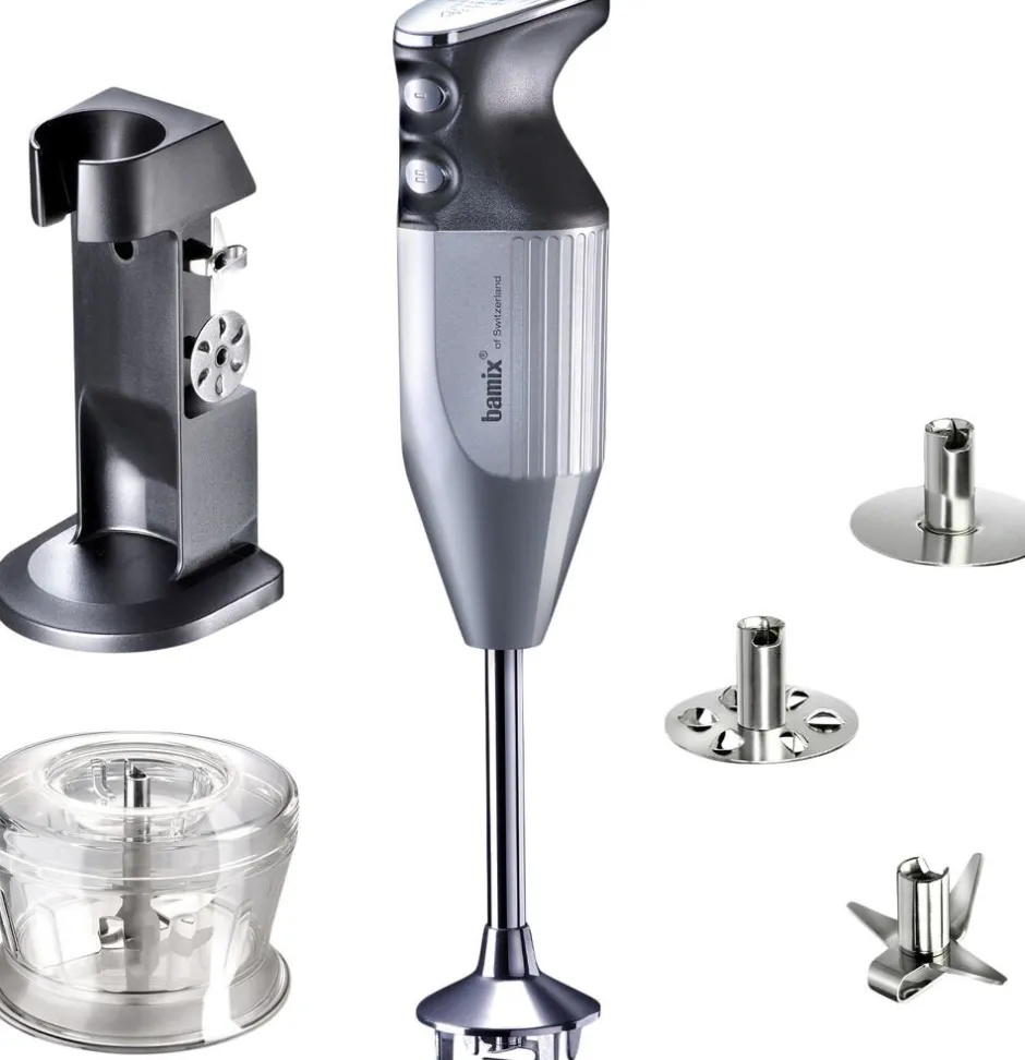 Køkkenmaskiner<Bamix Deluxe Stavblender, 200 Watt Silver grey