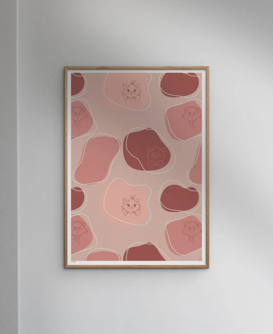 Plakater & Rammer<Poster & Frame Disney - Aristocats Pink & Red Flerfarvet