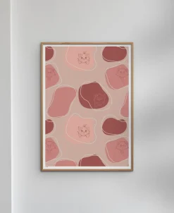Plakater & Rammer<Poster & Frame Disney - Aristocats Pink & Red Flerfarvet