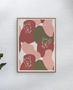 Plakater & Rammer<Poster & Frame Disney Ð Bambi White Outline Flerfarvet
