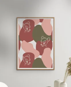 Plakater & Rammer<Poster & Frame Disney Ð Bambi White Outline Flerfarvet