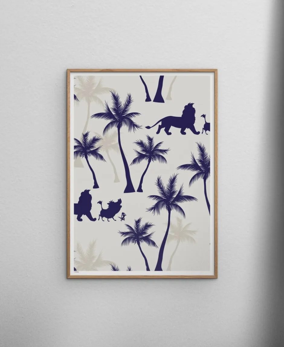 Plakater & Rammer<Poster & Frame Disney Ð The Lion King Blue Palms Flerfarvet