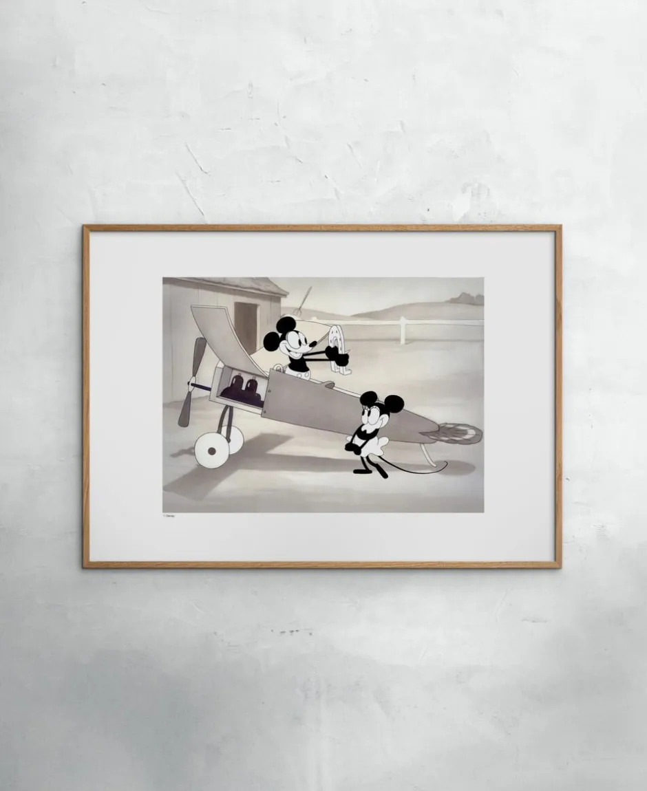 Plakater & Rammer<Poster & Frame Disney - Vintage Plane Movie No. 02 Flerfarvet