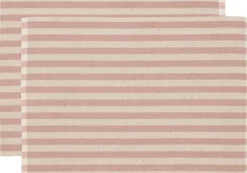 Tekstiler Til Borddækning<Södahl Dækkeserviet 33x48 2-pk Statement Stripe Rose