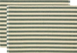 Tekstiler Til Borddækning<Södahl Dækkeserviet 33x48 2-pk Statement Stripe Green
