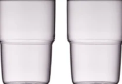 Glas<Lyngby Glas Drikkeglas Torino 40 cl 2 stk. Pink