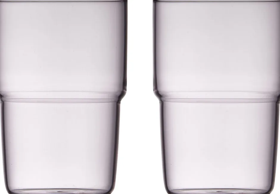Glas<Lyngby Glas Drikkeglas Torino 40 cl 2 stk. Pink