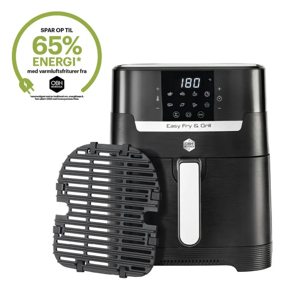 Køkkenmaskiner<OBH Nordica Easy Fry & Grill Precision 2in1 Black Digital