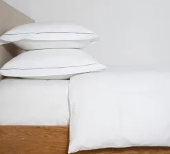 Sengetøj & Lagner<Magasin du Nord Collection Egyptisk sengesæt med broderet stikning Hvid/grå