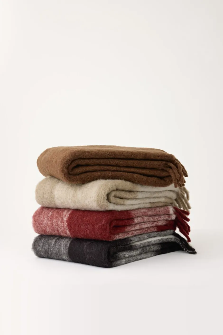 Plaider<Magasin du Nord Collection Ekstra fluffy plaid. check Rust