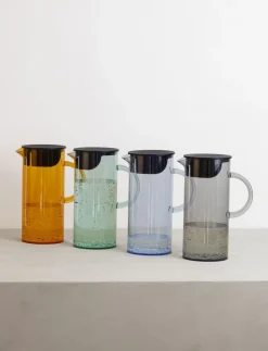 Karafler & Kander<Stelton EM77 kande med låg 1.5 l. smoke