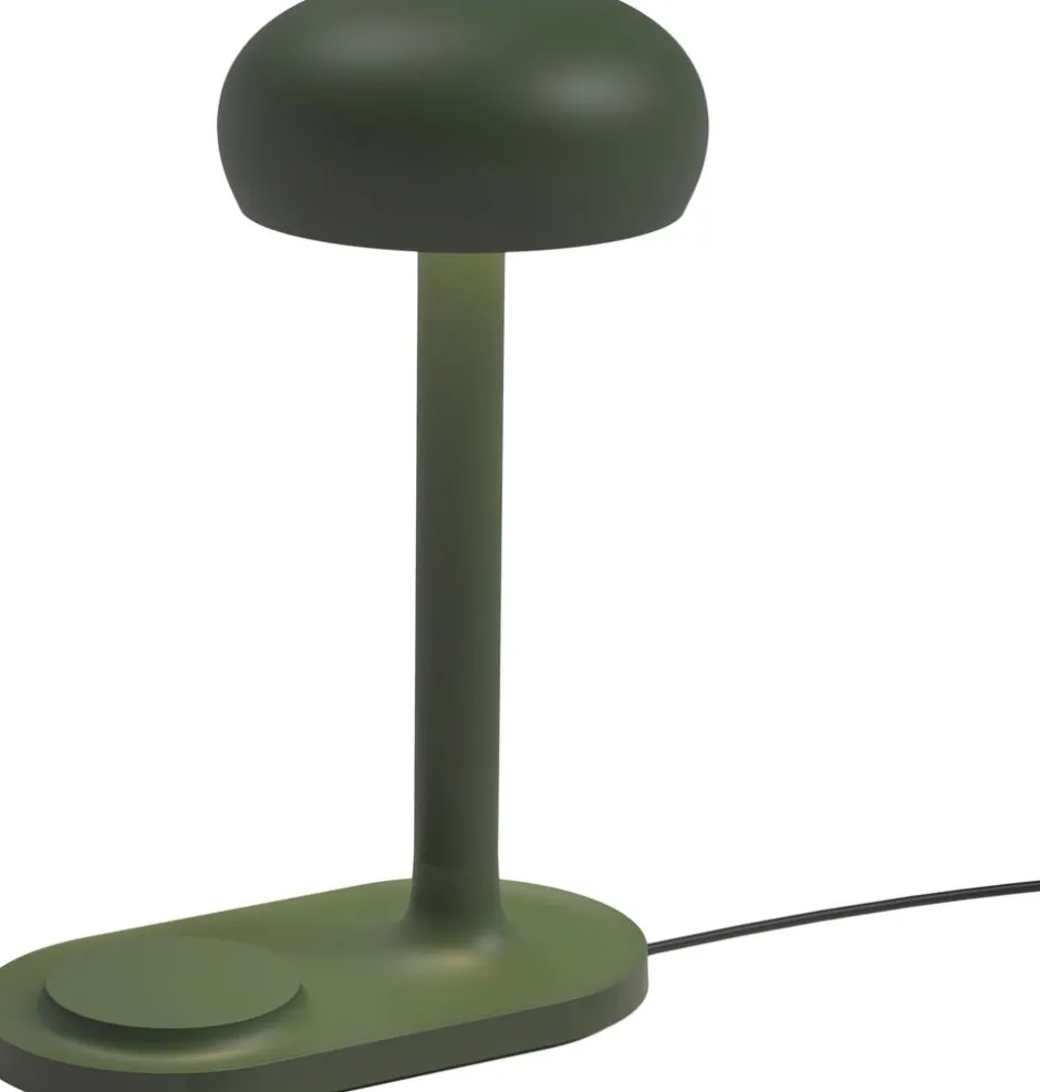 Bordlamper<Eva Solo Emendo lampe med Qi trådløs oplader Emerald