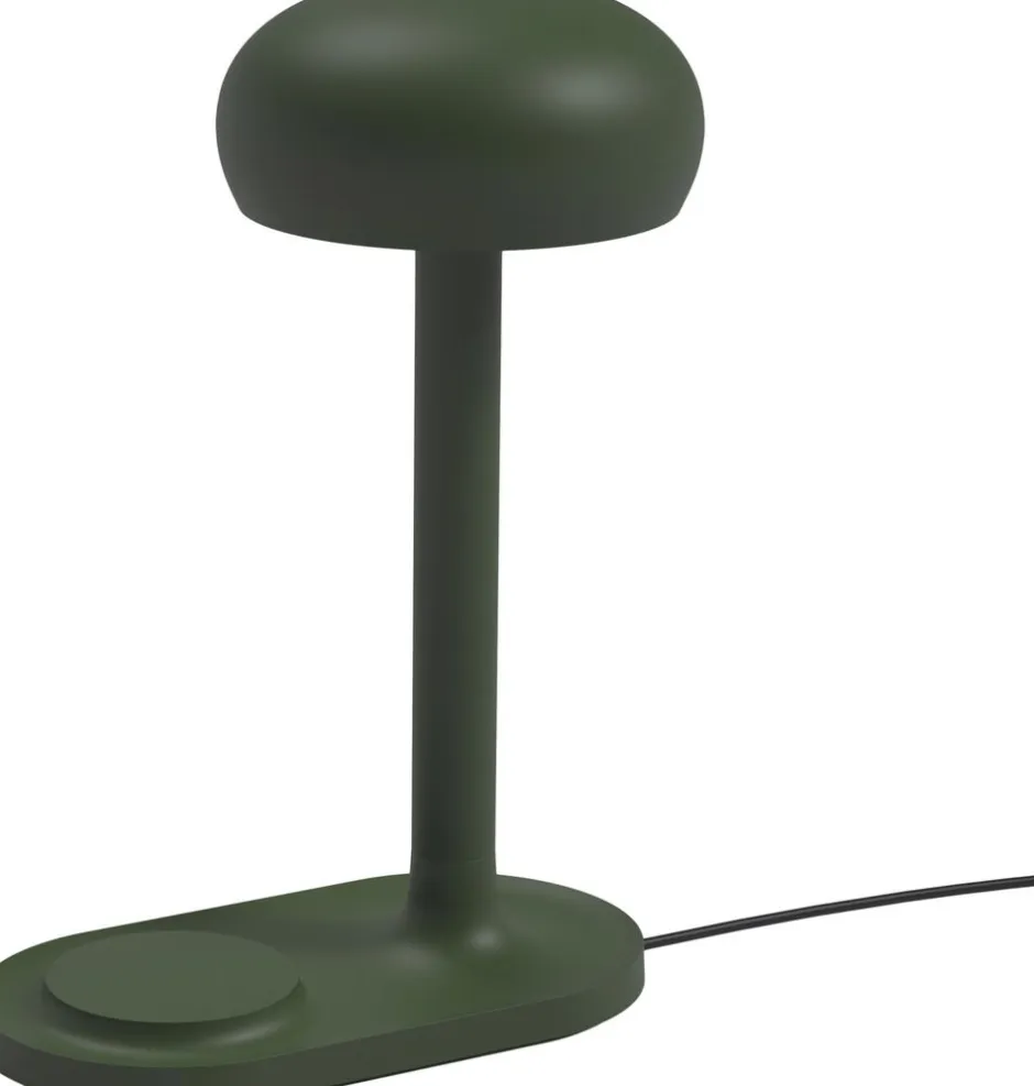 Bordlamper<Eva Solo Emendo lampe med Qi trådløs oplader Emerald