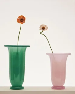 Vaser & Urtepotteskjulere<Hay Empire Vase-Large-Green with dark green rim