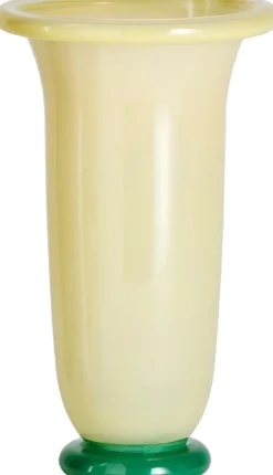 Vaser & Urtepotteskjulere<Hay Empire Vase-Large-Sand with lemon rim, green base