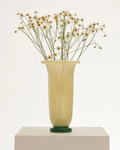 Vaser & Urtepotteskjulere<Hay Empire Vase-Large-Sand with lemon rim, green base