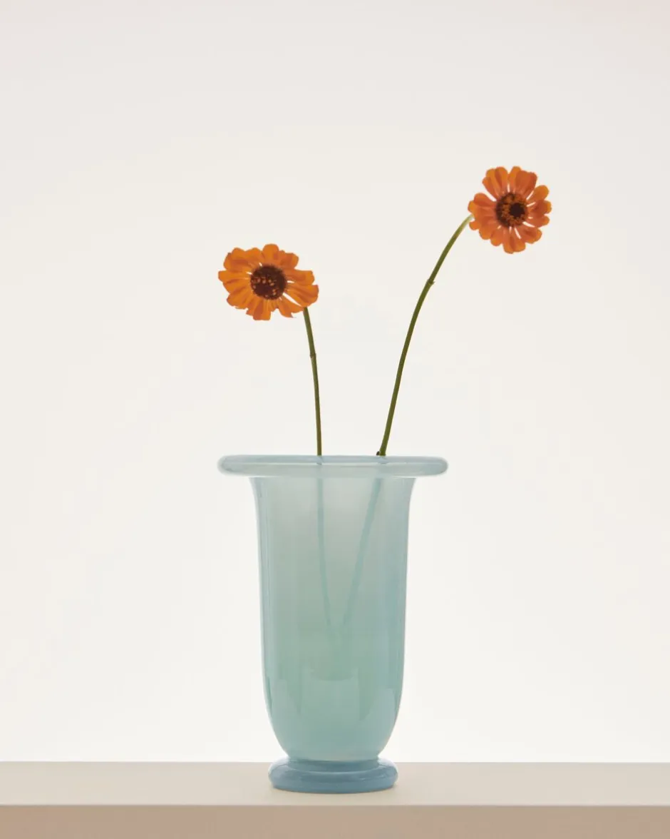 Vaser & Urtepotteskjulere<Hay Empire Vase-Medium-Ice blue with light blue base