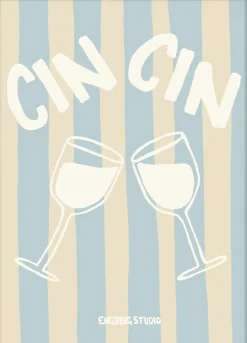 Plakater & Rammer<Poster & Frame Engberg Studio - Drinks with Me Flerfarvet