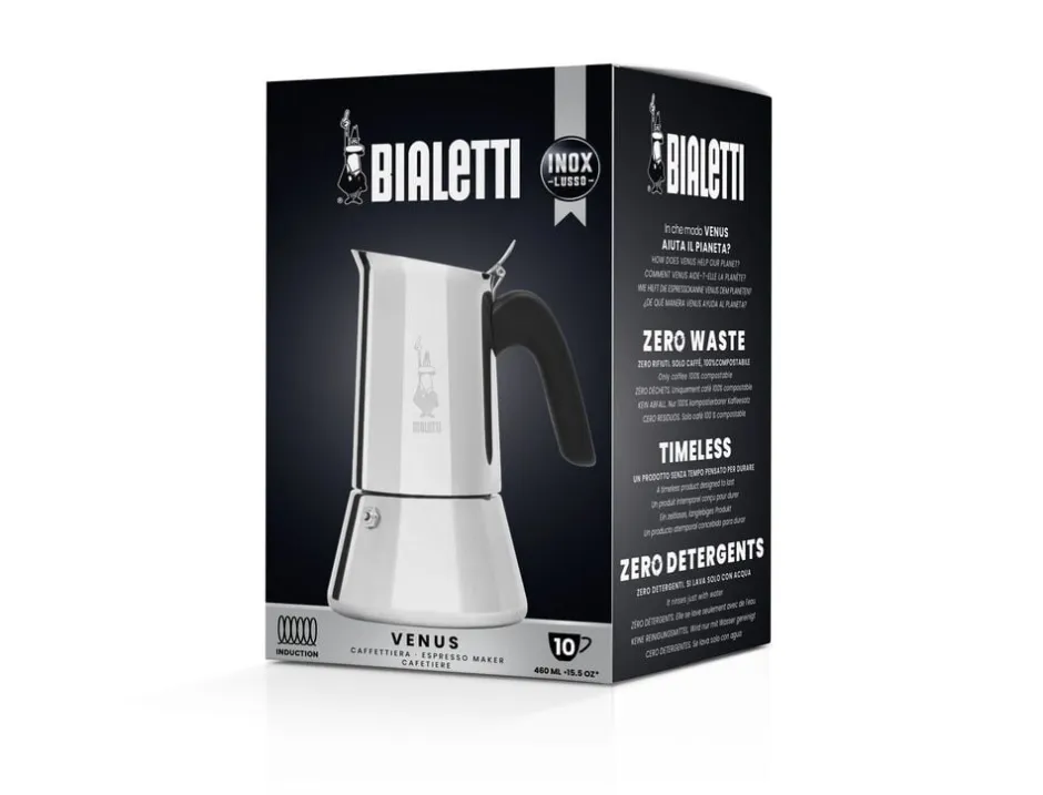 Kaffe & Te<Bialetti Espressokande Venus, 10 kop Stål
