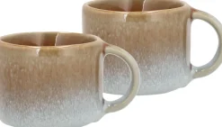 Kopper & Krus<Villa Collection Espressokop Styles 0,08 liter 2 stk. Blå/Amber Stentøj