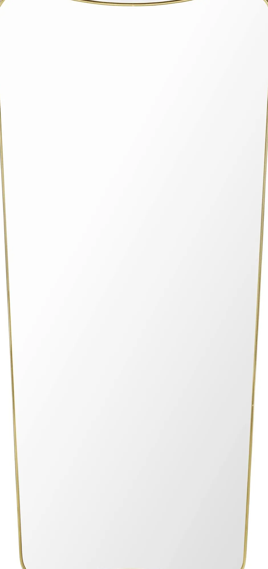 Bordlamper<Gubi F.A. 33 Rectangular Wall Mirror Brass Large 146x69 cm