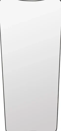 Bordlamper<Gubi F.A. 33 Wall Mirror, 70x146 Black Brass