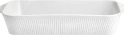 Skåle & Fade<Pillivuyt Fad dybt Plissé 35 x 19 x 6 cm Hvid