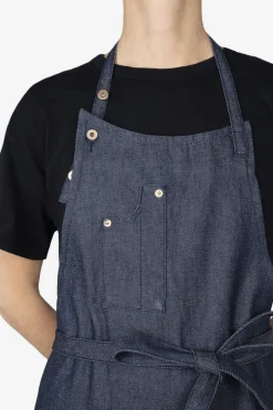 Tekstiler Til Køkkenet<DutchDeluxes Five Pockets Apron , Comfort Fit, Denim Brut