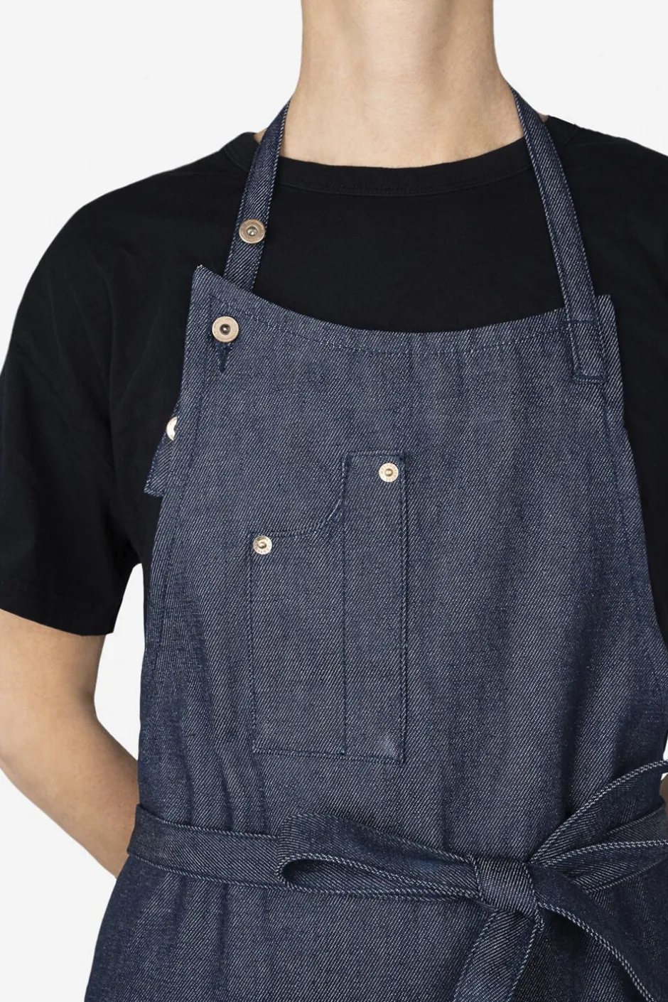 Tekstiler Til Køkkenet<DutchDeluxes Five Pockets Apron , Slim Fit, Denim Brut