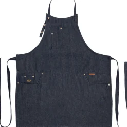 Tekstiler Til Køkkenet<DutchDeluxes Five Pockets Apron , Slim Fit, Denim Brut
