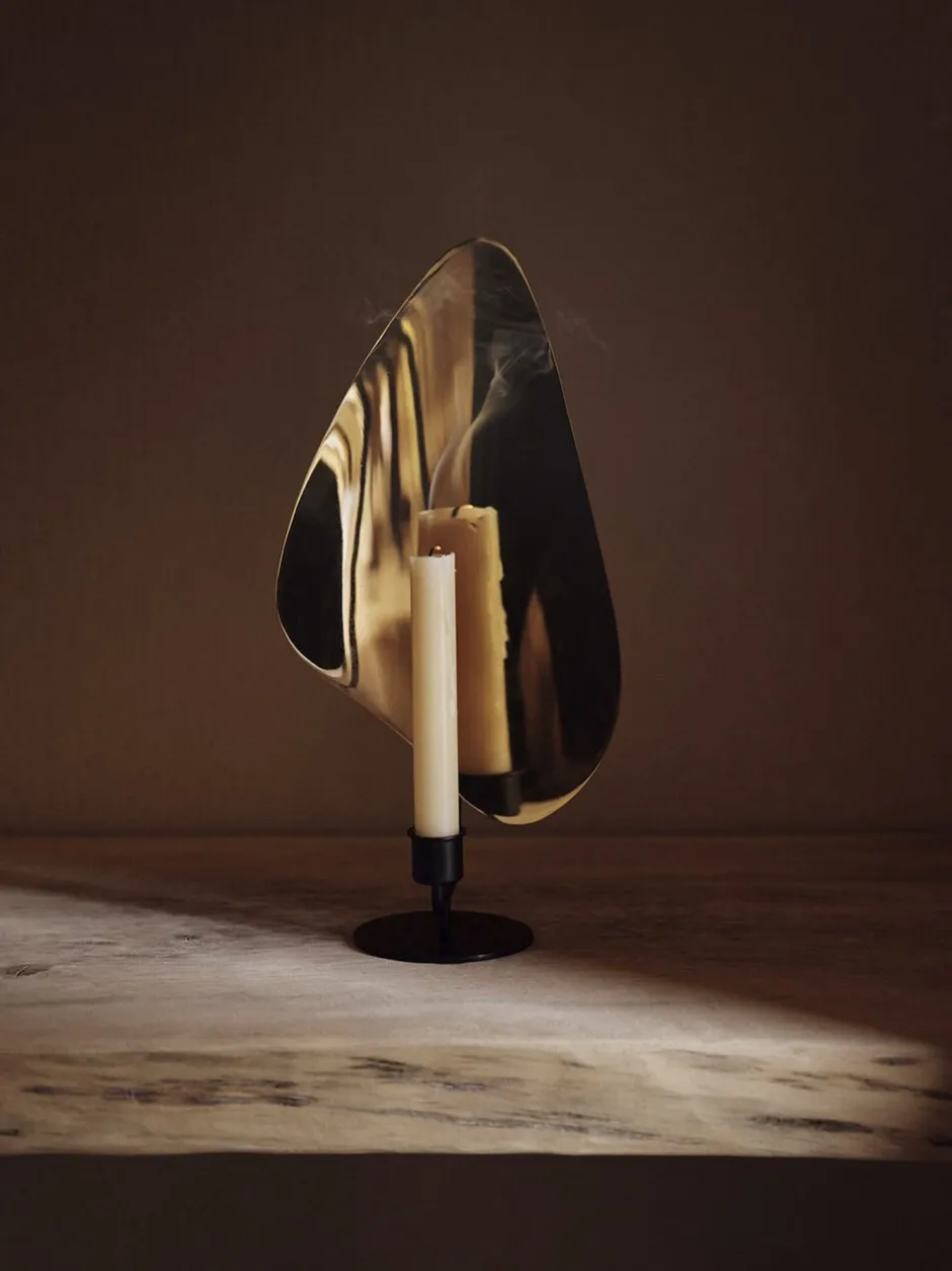 Lys & Lysestager<Audo Copenhagen Flambeau CH, H30, Table, Black/Poli