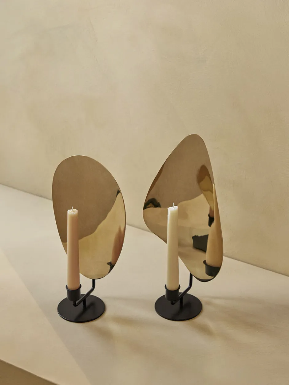 Lys & Lysestager<Audo Copenhagen Flambeau CH, H30, Table, Black/Poli