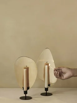 Lys & Lysestager<Audo Copenhagen Flambeau CH, H34 ,Table, Bronzed Br