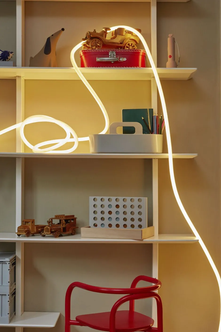 Lyskæder<Studio About Flex tube, 9 m, warm white, 900016W