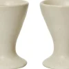 Tilbehør Til Bordet<Ferm Living Flow Egg Cups - Set of 2 - Off-white Speckle
