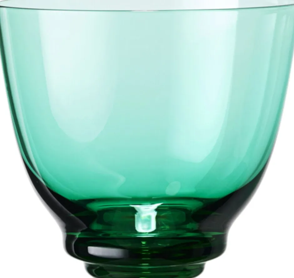 Glas<Holmegaard Flow Vandglas 35 cl emerald green
