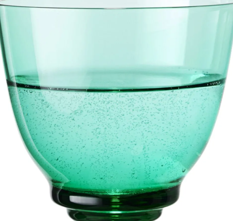 Glas<Holmegaard Flow Vandglas 35 cl emerald green
