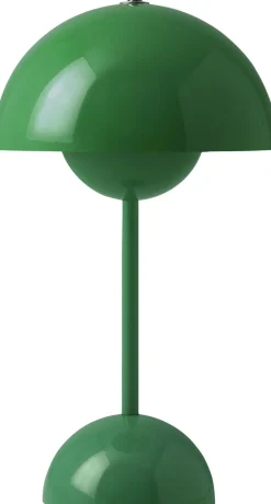 Bordlamper|Trådløse Lamper<&Tradition Flowerpot Portable Lamp VP9, Magnetic Charger Signal green