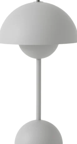 Bordlamper|Trådløse Lamper<&Tradition Flowerpot Portable Lamp VP9, Magnetic Charger Matt light grey