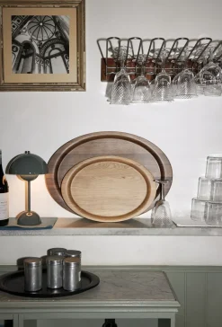 Bordlamper|Trådløse Lamper<&Tradition Flowerpot Portable Lamp VP9, Magnetic Charger Stone