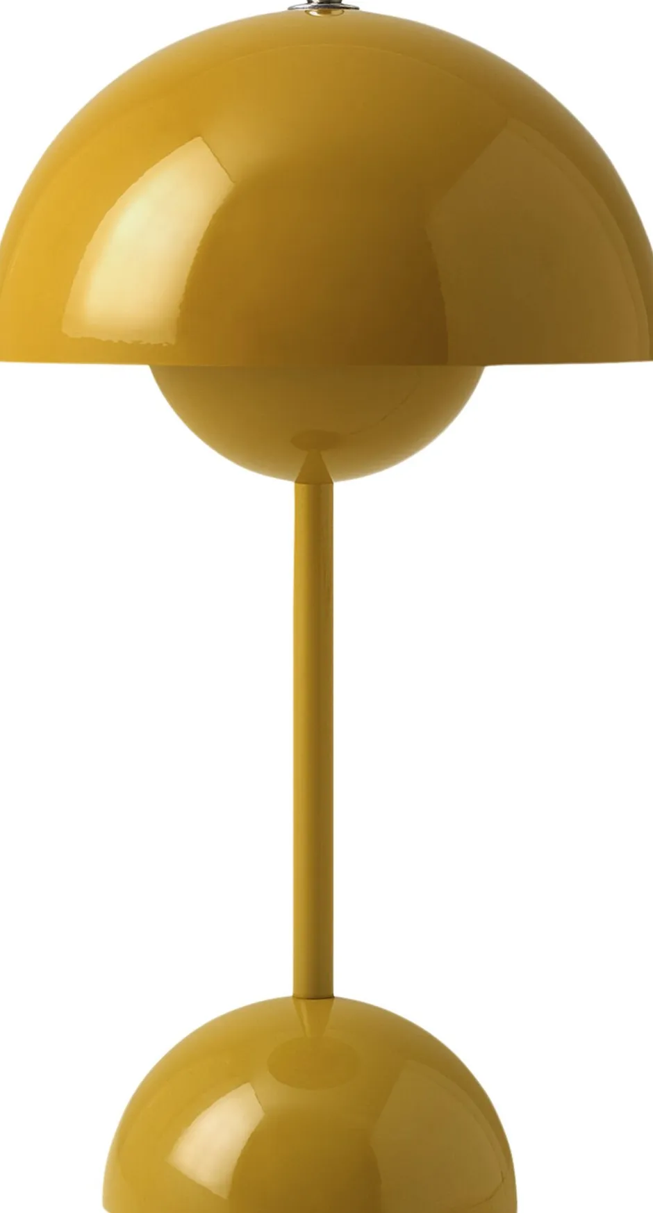 Bordlamper|Trådløse Lamper<&Tradition Flowerpot Portable Lamp VP9, Magnetic Charger Mustard